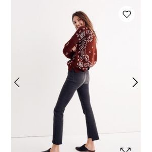 Madewell Cali Demi boot jeans size 31